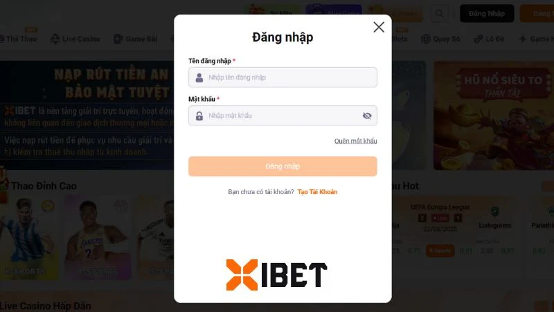 Hướng dẫn các bước đăng nhập Xibet nhanh chóng